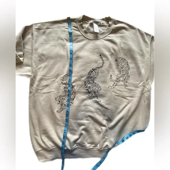 Project Social T TIGERS OVERSIZED
SWEATSHIRT - BRUSHED BONE L/XL NWOT - Picture 8 of 12